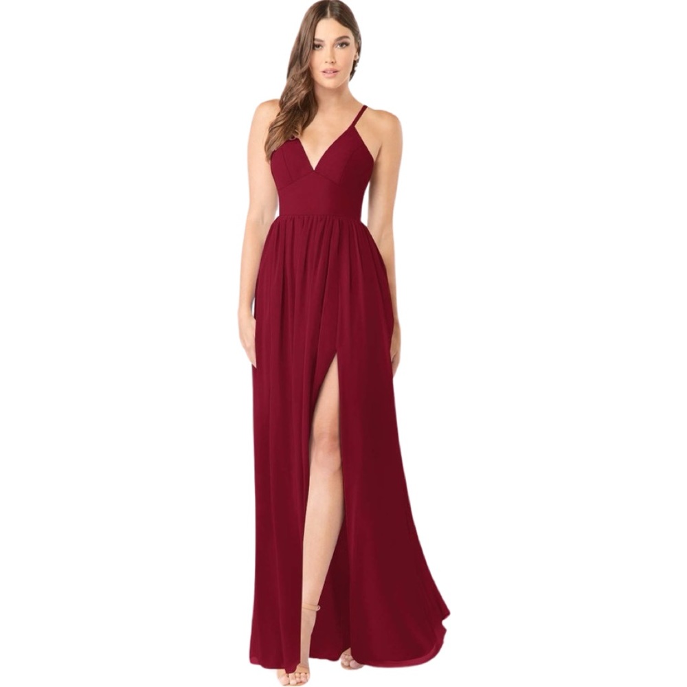 Azazie Aaida Maxi dress bridesmaid, formal special occasion NWT